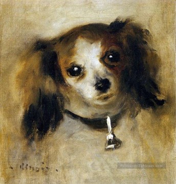  noir tableau - Tête d’un Chien Pierre Auguste Renoir